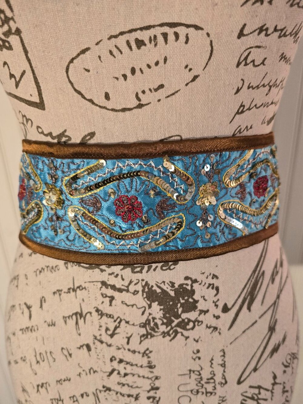 (NWT) Xhilaration Embroidered Corset Belt – Size L - Picture 2 of 7